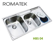 chậu rửa inox Romatek HBS04