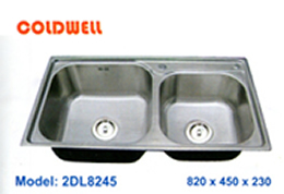 chậu inox Coldwell 2DL8245