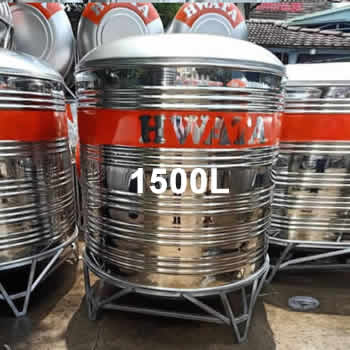 Bồn Nước Inox Hwata 1500L đứng